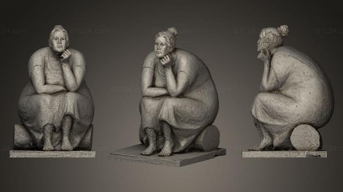 Figurines of girls (Drager Men, STKGL_0086) 3D models for cnc